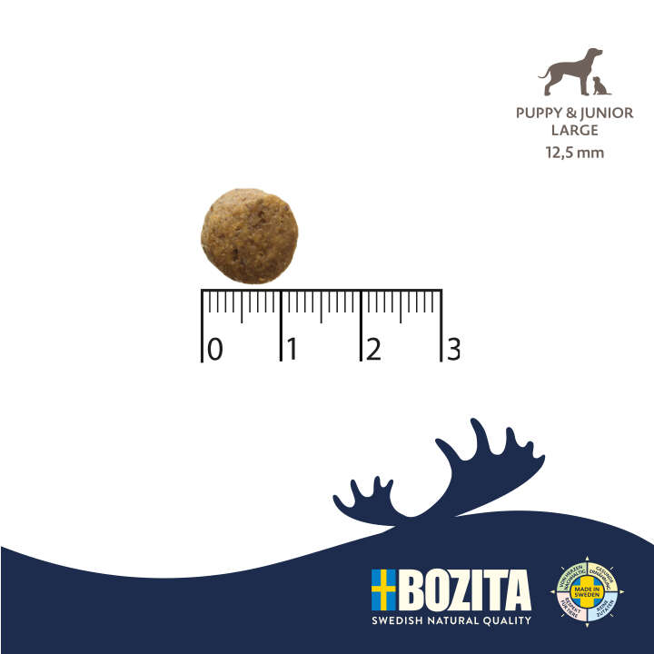 BOZITA Hunde-Trockenfutter Purely Puppy & Junior Large Elch